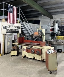 17" x 44" Kent #KGS-410AHD, 12" x 1 1/4" x 5" wheel, power elevation, automatic downfeed increments