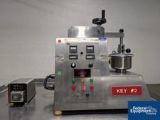 Key #KG5, High Shear Mixer, Stainless Steel, 1 liter bowl, side entering high speed chopper, on base, S/N