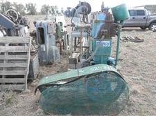 130 psi, Airmac #QDD-25W, Upright Air Compressor, on skid