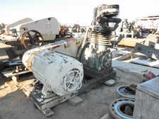 Kellogg #K35, Air Compressor, on skid, 20 HP, 1750 RPM, 208/220/440 V
