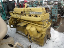 425 HP Caterpillar #D-353T, Diesel Engine Block, Cylinder Heads & Parts Only, Inline 6-cylinder, 1200 RPM