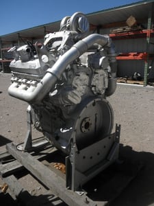 322 HP Detroit #6V-92T, Diesel Engine, V-6 cylinder, 2-cycle, 2100 RPM, 5" stroke, 4.82" bore, 9.05 L