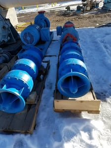 1590 GPM @ 330' TDH, Goulds #VIT, Turbine Bowl Assemblies, Vert., 3-stage, 16.5" outside dimension x 52" L