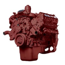 International MFX7, Long Block Diesel Truck Engine, Rebuilt