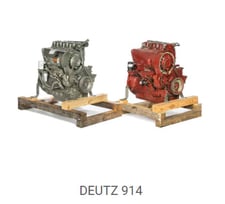 57.8 HP Deutz D914L03, Complete Diesel Engine, Rebuilt