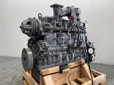 163 HP Komatsu SA6D110, Complete Diesel Engine, Rebuilt