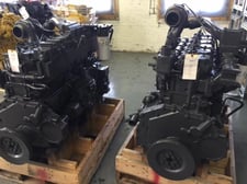 Komatsu S6D125-1, Complete Diesel Engine, Rebuilt