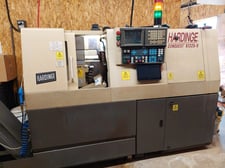 Hardinge #Conquest-ST-225-B, CNC Multi-Axis lathe, LNS Super Hydrobar barfeeder, 2000