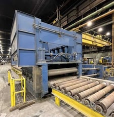 62.5" x 4" Cauffiel, sraightener, 84" roll face width, 7 rolls, 11.75" roll diameter, 200 HP, 1785 RPM, 480 V.