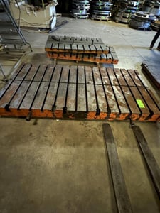 96" L x 48" width x 7" H Slotted Bolster Plate