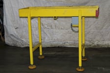 14" wide x 60" long, Lewco, powered rollr conveyor, 2.5" diameter rolls.