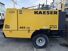 405 cfm, Kaeser #Mobilair-M125, towable air compressor, 2017