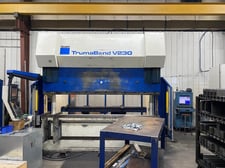 253 Ton, Trumpf #TrumaBend-V230, hydraulic press brake, 10' overall, 106" between housing, Trumpf Control