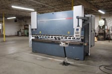 176 Ton, Durma #E37160, hydraulic press brake, 12' overall, 122" between housing, 3-Axis Synchro CNC Back