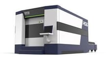 HSG #G3015H-12, 4G dual table fiber laser, 12000 watt, 5' x10' tbl., chiller, dust collector, 2024, new