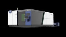 HSG #G3015V-30, 6G dual table fiber laser, 30000 watt, 5' x10' tbl., 984 FPM, chiller, dust collector, 2024
