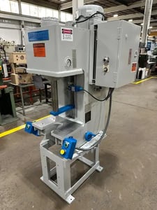 6 Ton, Denison Multipress #WR65MC404SS1, table model on factory stand, 12" stroke, 7.5" throat