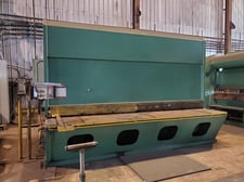3/4" x 12' Accurshear #875012, hydraulic shear, 48" front operated power back gauge, squaring arm, oil