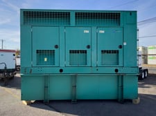 500 KW Cummins #DFEK Generator, weather enclosed with tank, 277/480 Volts, 740 hours, 2004