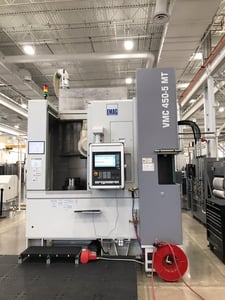 23.5" Emag #VMC450-5MT, 5-Axis vertical turning center, Siemens840 Dsl CNC Control, 31" swing, 2021