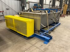 Met-Chem, paddle/ribbon sludge dryer, 20 cu.ft., Stainless Steel, jacketed trough, 2023