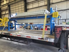 31 Met-Chem, automatic hydraulic plate & frame filter, 40 plates, 20 cu.ft., 2023