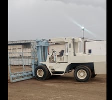 33000 lb. Wiggins #W33BY, propane forklift, 12 pallet, 120" lift height, 7657 hours, 1989