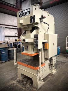 121 Ton, Stamtec #G1-110S, 7.1" stroke, 45.3" x 23.6" bed, 30-60 SPM, wet clutch/brake, 1990