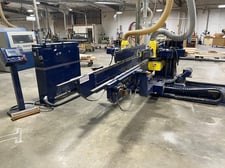 Jenkins double end tenoner, single station with (2) trim saws, Opens to 8', very good condition