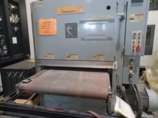 37" Timesavers #137-1HPMES, dry abrasive belt grinder, 20 HP, air tracking, dust collector