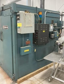 48" width x 72" H x 48" L Grieve #B1-750, gas fired walk-in/truck oven, 750°F, 1988