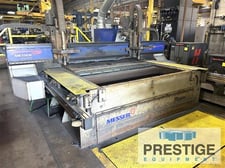 Messer #MMXCEL, 6' x 15' slagger table, dual pallets, (2) plasma torches, Hypertherm HPR400XD, Global CNC