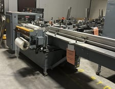 Shanklin #F-5A, automatic side seal shrink wrapper with film pin p