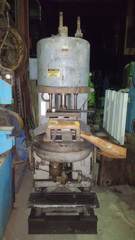 8 Ton, Denison #Multipress, hydraulic C-frame press, 7.5 HP, 220/440 V., 3-phase, rotary table