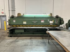 1/4" x 14' Cincinnati #2514, mechanical shear, 20 HP, 50 SPM, 15 hold downs, powered Back Gauge