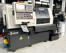 Swistek #AS20T, Swiss type CNC lathe, 7-Axis, 0.7874"spindle hole diameter