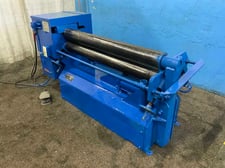 48" x 10" gauge GSM #414, plate bending roller, all 4 rolls independant roll adjustment, 17 FPM, 1982