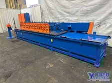 15 Stand, Contour rafted rollformer, on 24 stand base, 1-1/2" shaft diameter, 10" roll space