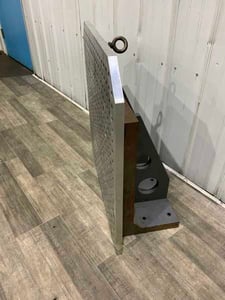 24" x 24" x 12" Angle plates with aluminum top plate, machined face