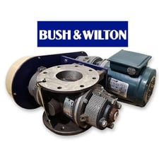 4" Bush & Wilton, Stainless Steel rotary airlock valve, .75 HP motor