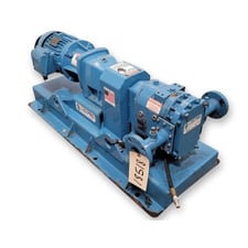 10-15 GPM @ 200 psi, Lobepro #SS8, positive displacement rotary lobe pump, 5 HP, 200°F