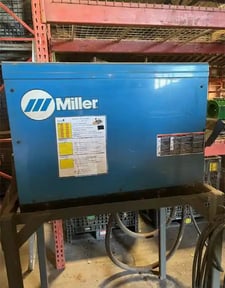 Miller #DeltaWeld-452, mig welder power supply, with Miller D-64 dual wire feeder, 2005
