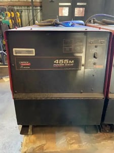 Lincoln #Power-Wave-455M, mig welder power supply, with Lincoln M10 wire feeder, 2012