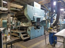 Timson #T-48A-ZMR, Web Offset Press, (2) Print Unit, 46" cutoff x 53" width, 50" Splicer diameter, 13' dryer