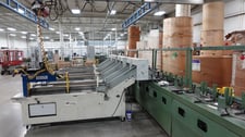 Muller Martini #Monostar, Perfect Binding Line, (9) 3-Pocket Feeders, (8) 10' x 12" Pocket Feeders, 1995