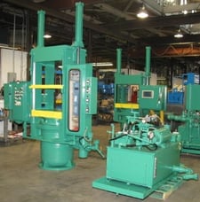 393 Ton, 27" x 24", 37" daylight max., 22" stroke, 20" dia.ram, 10 HP, Tenor 763 PLC, #1815/6