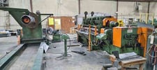 72" x .105" McKay / Wysong, Cut-To-Length line, 25000 lb., 68" face mandrel, hydraulic expansion, holddown
