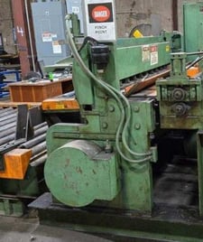 .105" x 6' Wysong #1272, power squaring shear, 60 SPM