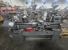 18" x 40" Webb, engine lathe, 10" 3-jaw chuck, 2-1/8" hole, 50-1850 RPM, inch/metric, Aloris CX34 quick
