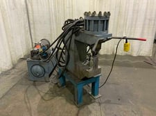 70 Ton, Custom #CM70, portable hydraulic web flange press, 1-3/8" stroke, 15" throat, 10 HP